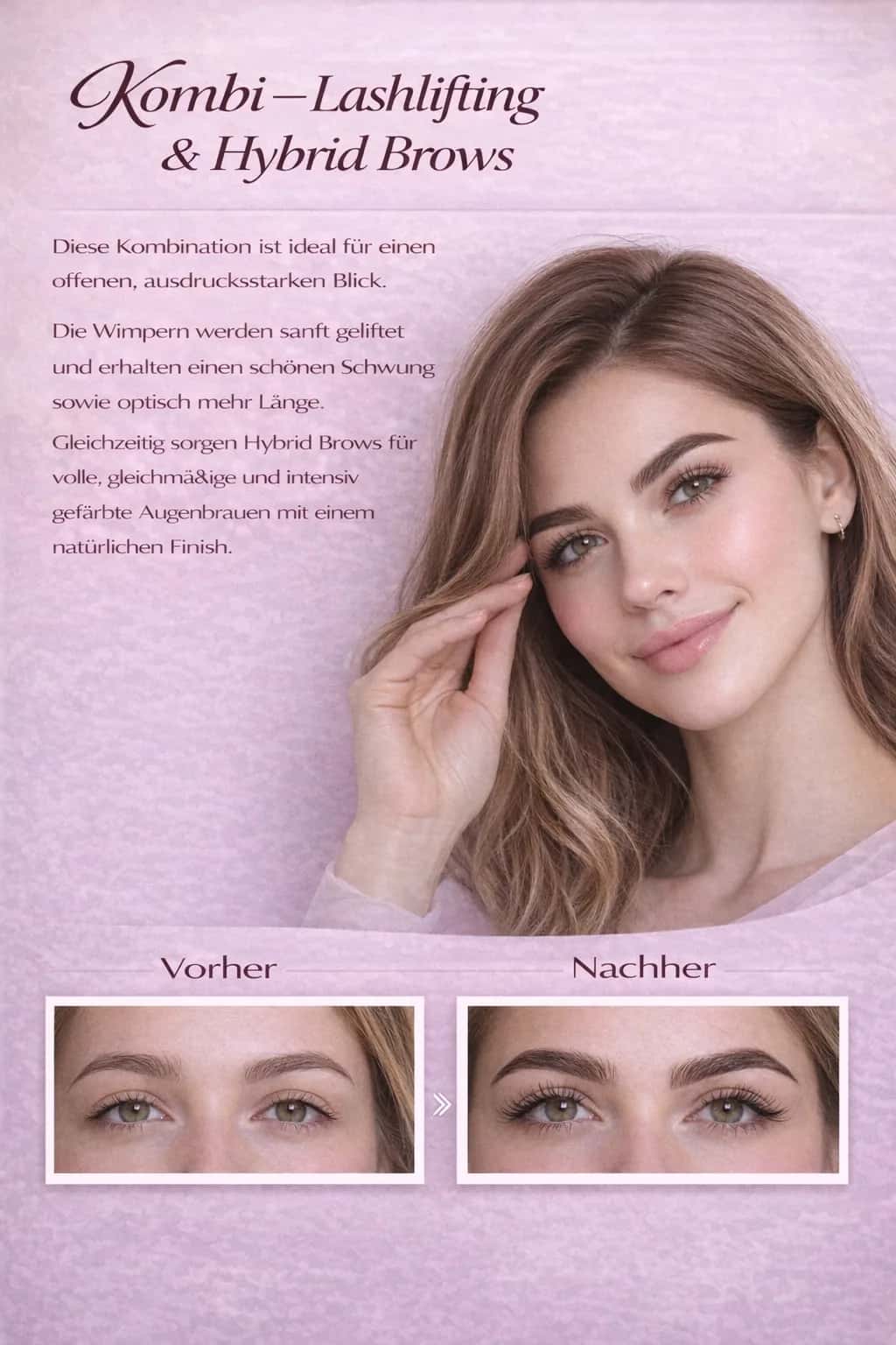 Kombi – Lashlifting & Hybrid Brows