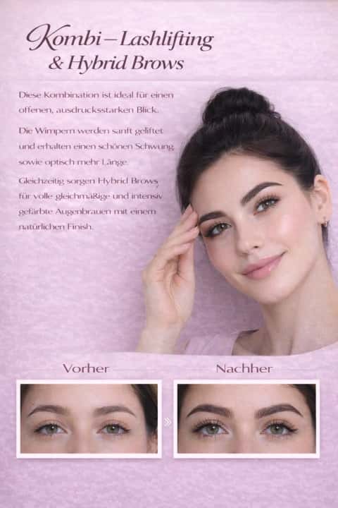 Kombi – Lashlifting & Hybrid Brows