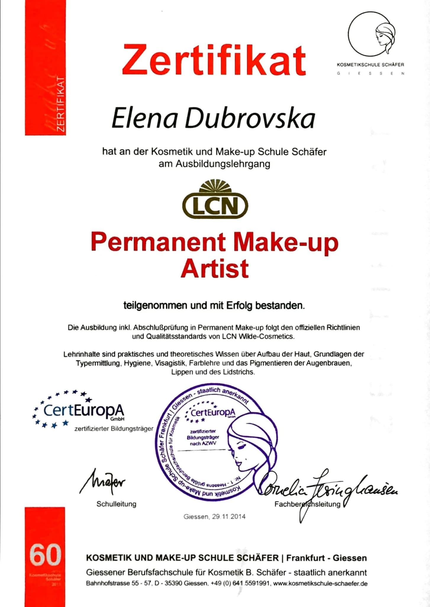 Certificate 1