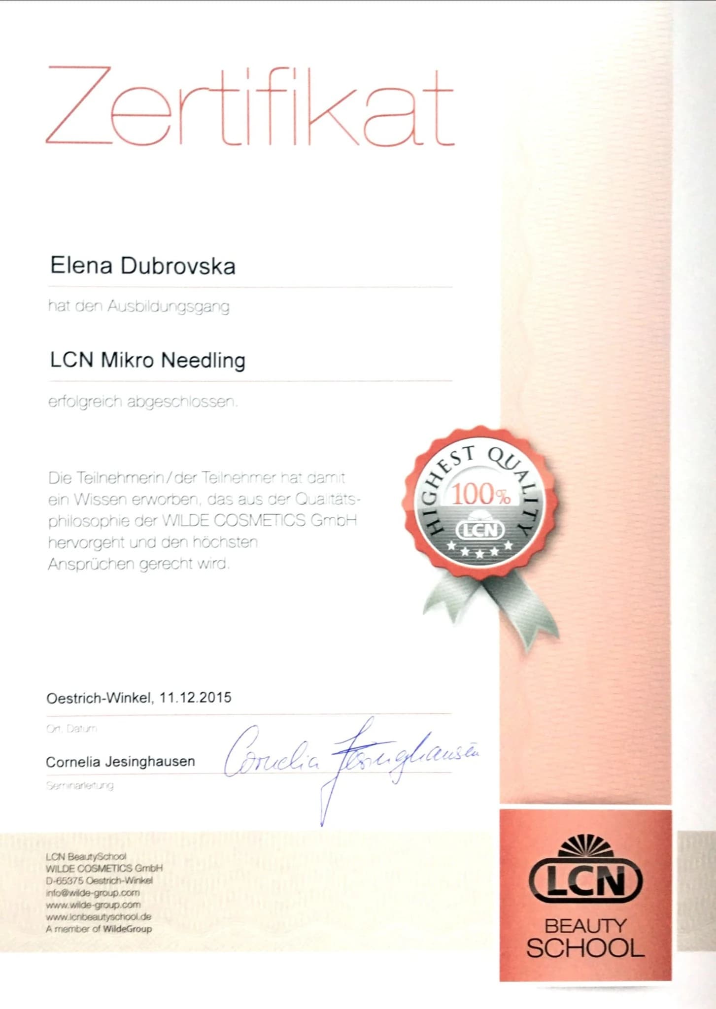 Certificate 2