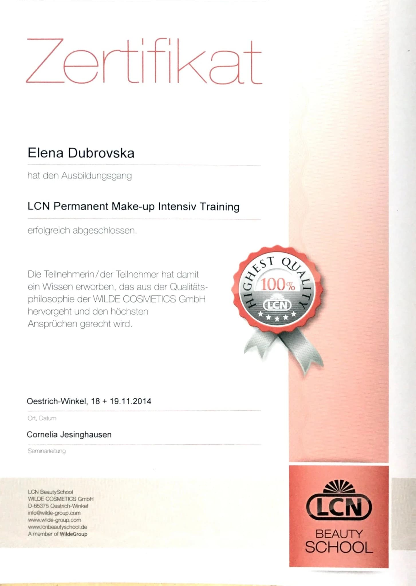 Certificate 3