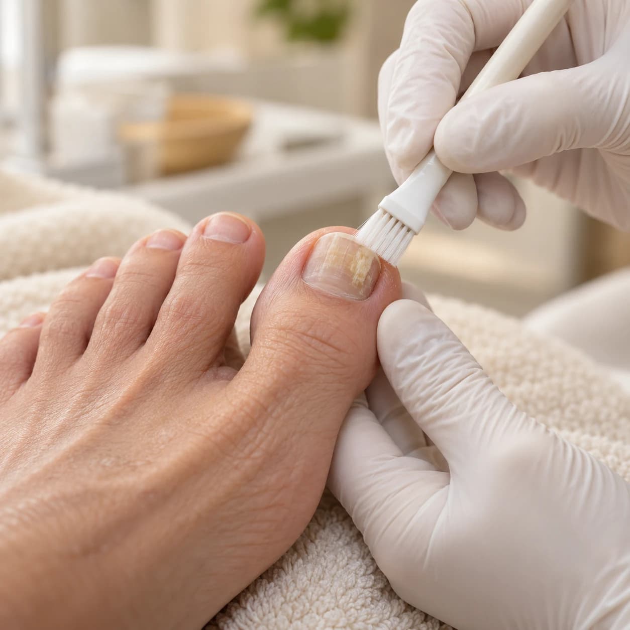Begleitende Pflege bei Nagelpilz – pro Nagel bei Salon Elen in Halle (Saale)
