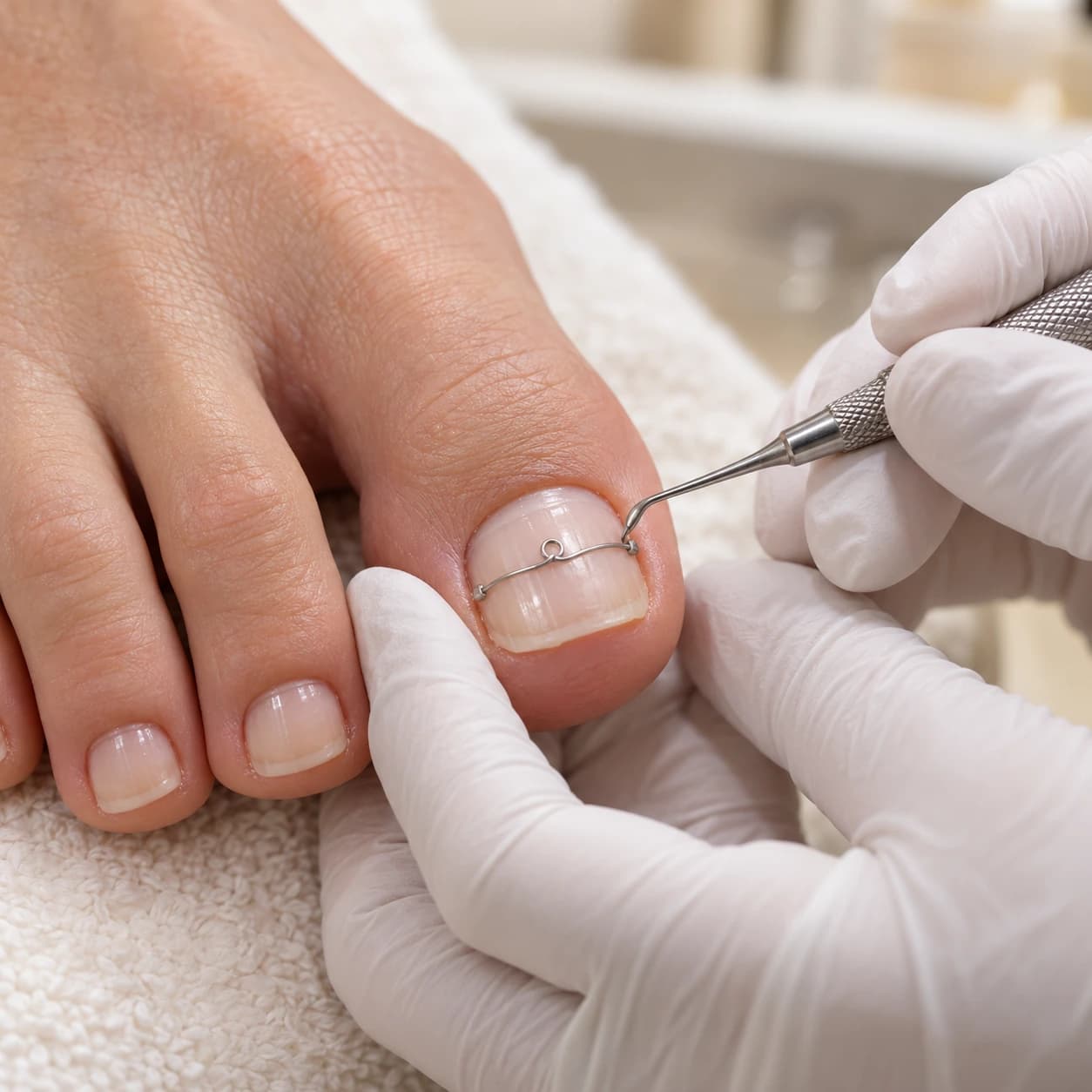 Nagelspangenkontrolle & Nachregulierung bei Salon Elen in Halle (Saale)