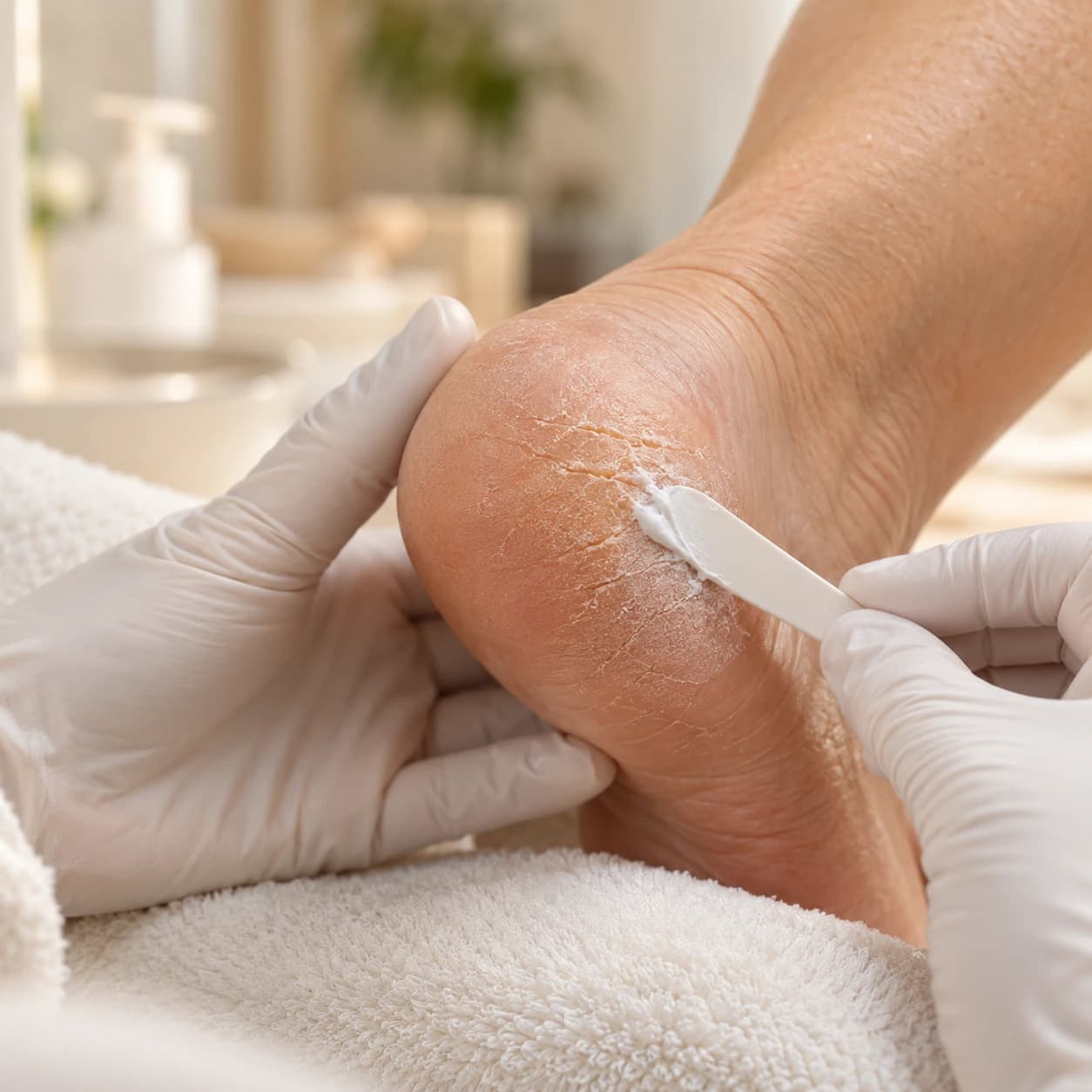 Rhagadenbehandlung – pro Ferse bei Salon Elen in Halle (Saale)