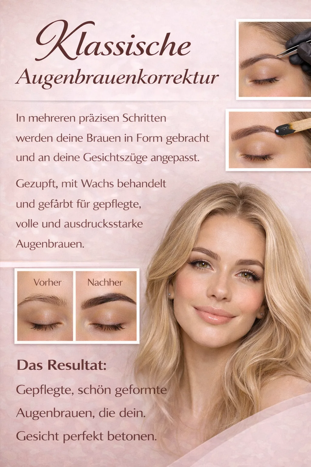 Klassische Augenbrauenkorrektur