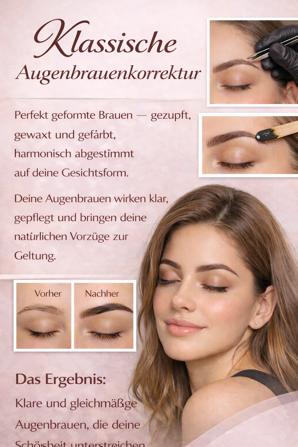 Klassische Augenbrauenkorrektur