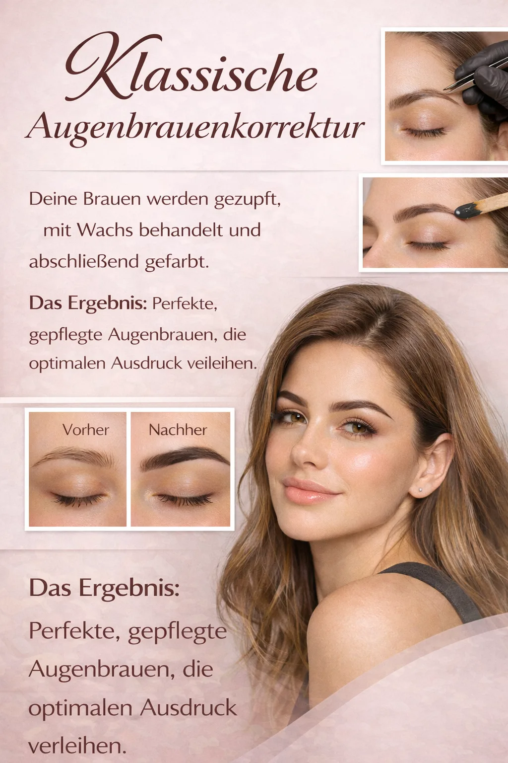 Klassische Augenbrauenkorrektur