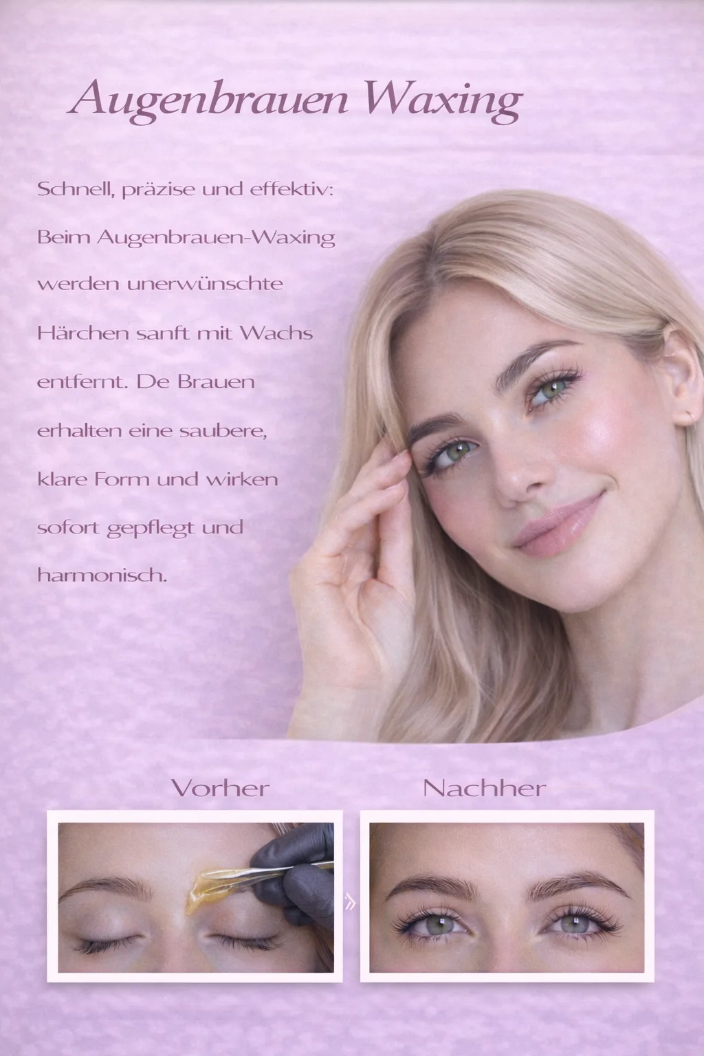 Augenbrauen Waxing