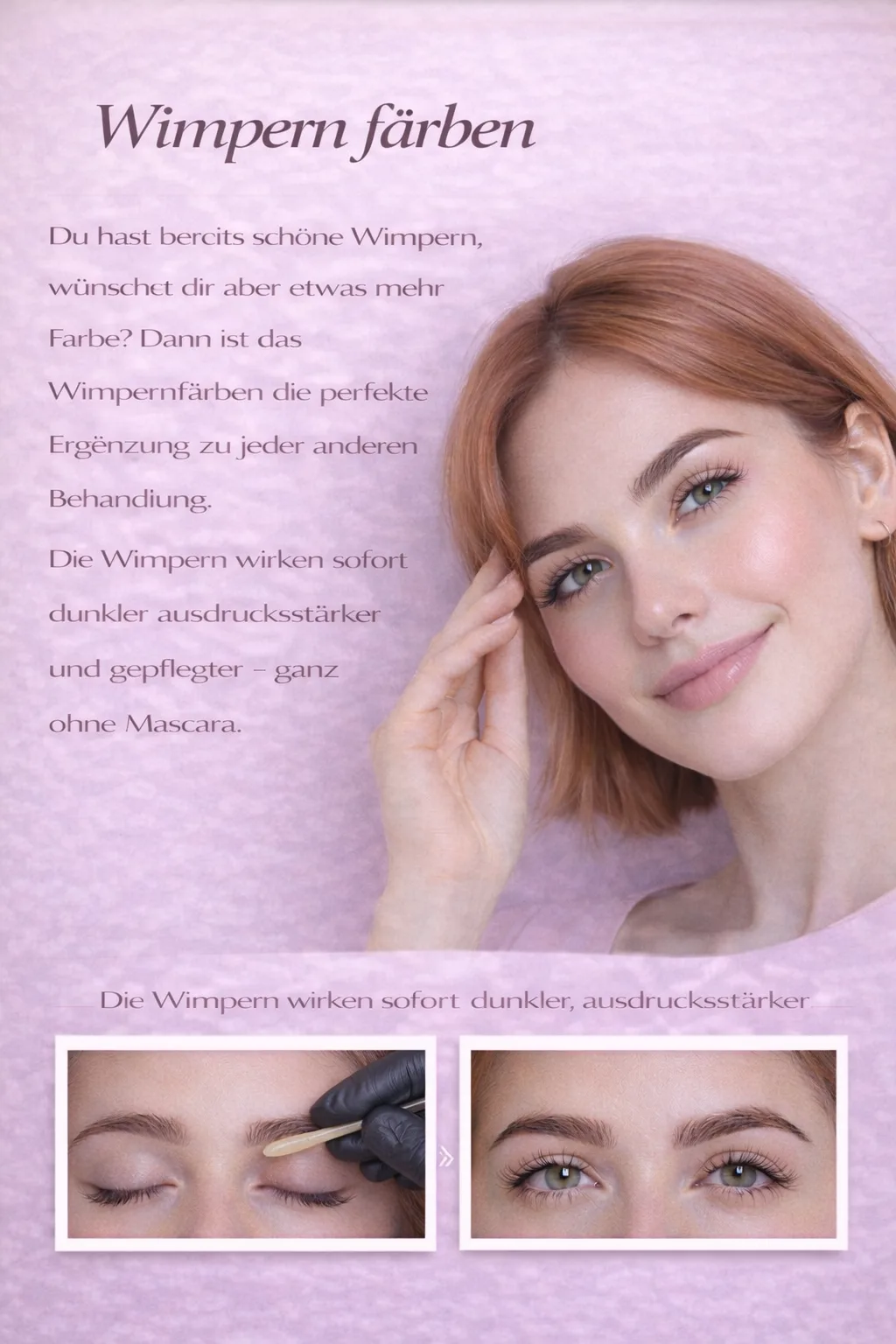 Wimpernfärben