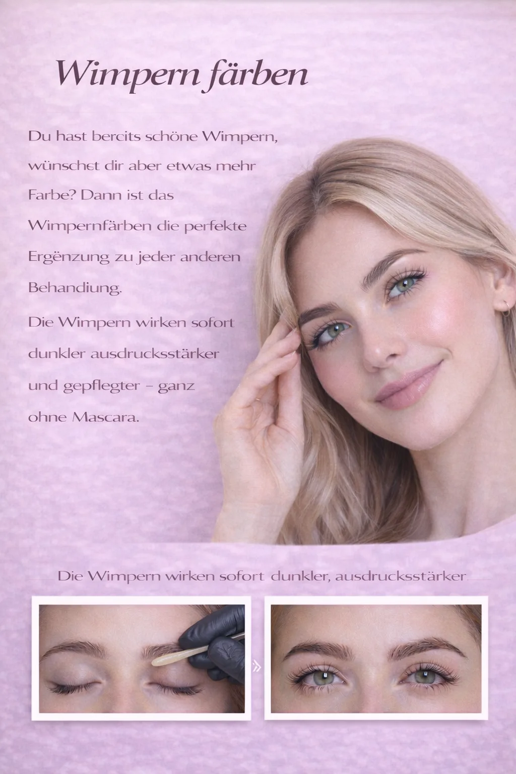 Wimpernfärben